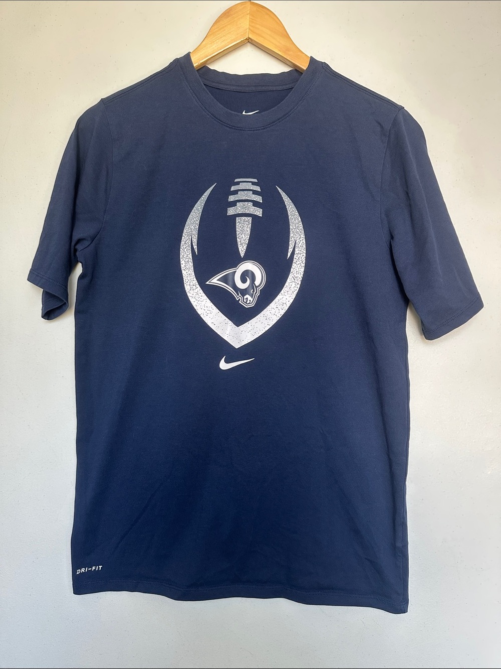 Nike Navy Blue Los Angeles Rams Logo Dri-FIT Short Sleeve Tee